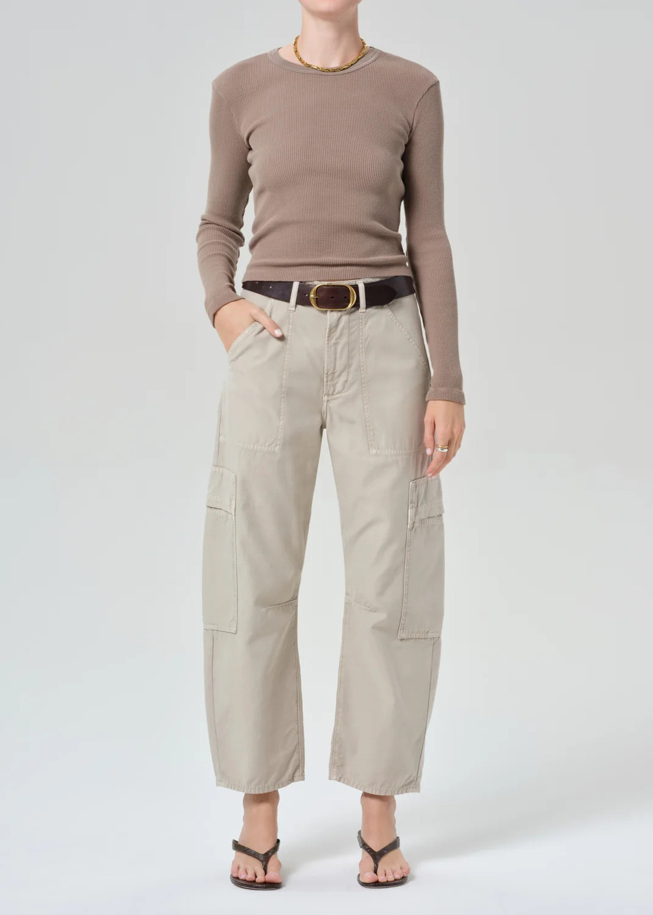 Citizens of Humanity Marcelle Cargo Pants in Burnished Quartz Wash Size 25